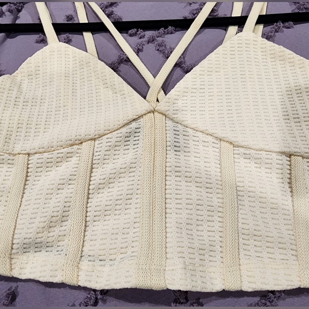 Strappy cropped tank